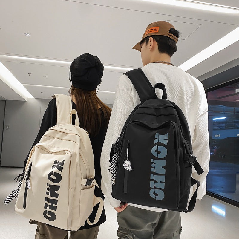 Schoolbag Boys and Girls Junior High School Students Grade Three, Four, Five and Six University Campus Simple Large Capacity Backpack Backpack