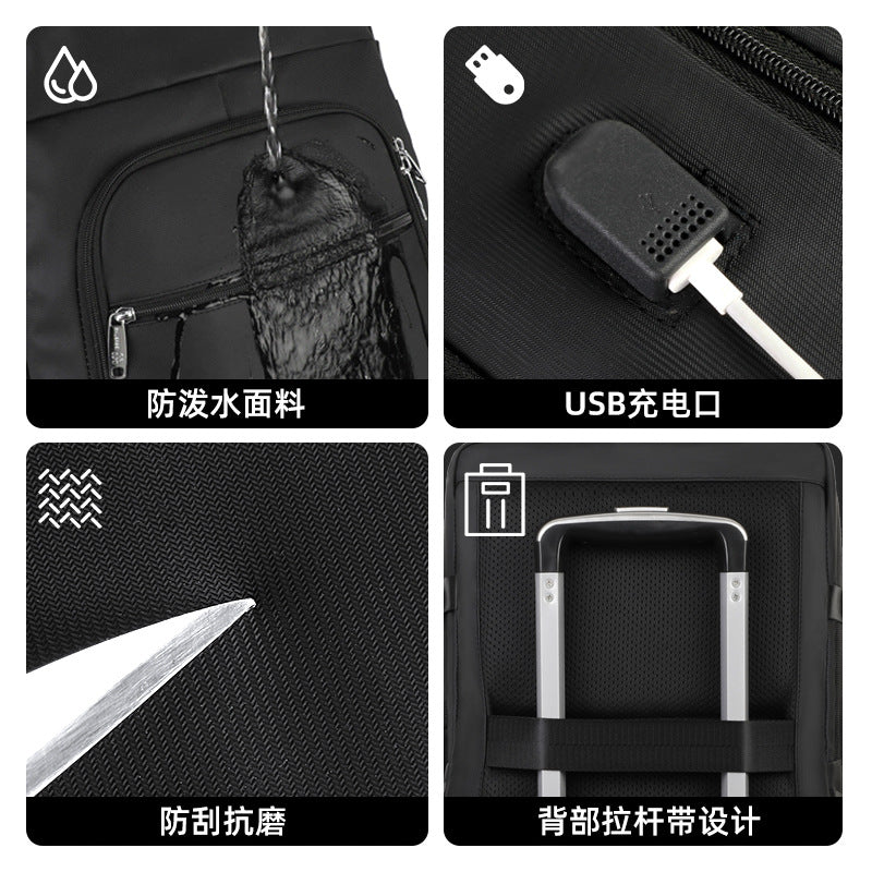 New Travel Backpack Men's Backpack Large Capacity Business Travel Bag Lightweight College Student Computer School Bag Women