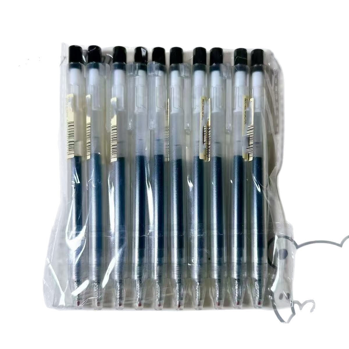 Muji Gel Pen 0.5mm Retractable Black Office Exam Gel Pen Brush Pen Simple Red and Blue