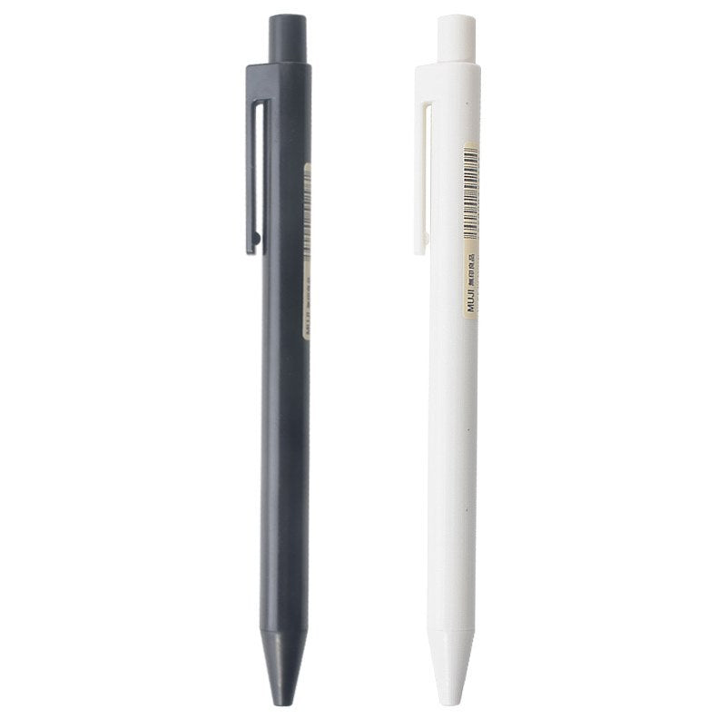 New Japanese Stationery Muji Retractable Gel Pen 0.5mm Refill for Students
