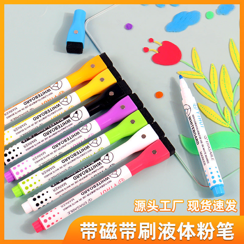 LED light board pen dust-free liquid chalk erasable electronic advertising highlighter blackboard graffiti water soluble chalk