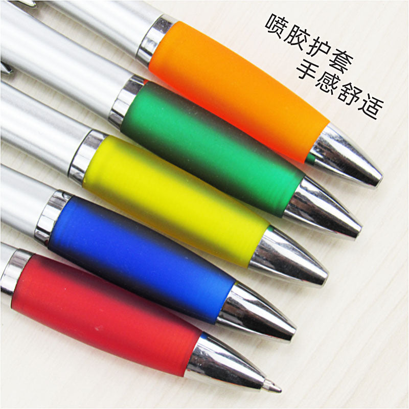 Advertising gift Ballpoint Pen Press press type advertising plastic ballpoint pen in stock blank ballpoint pen printing logo