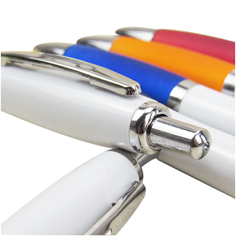 Advertising gift Ballpoint Pen Press press type advertising plastic ballpoint pen in stock blank ballpoint pen printing logo