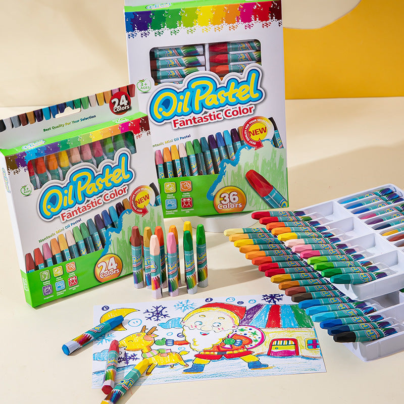 Oil Pastels Carefully Selected 12-36 Color Oil Pastels Washable Kidsren's Crayons Painting Pen Painting Tools Pen Handmade