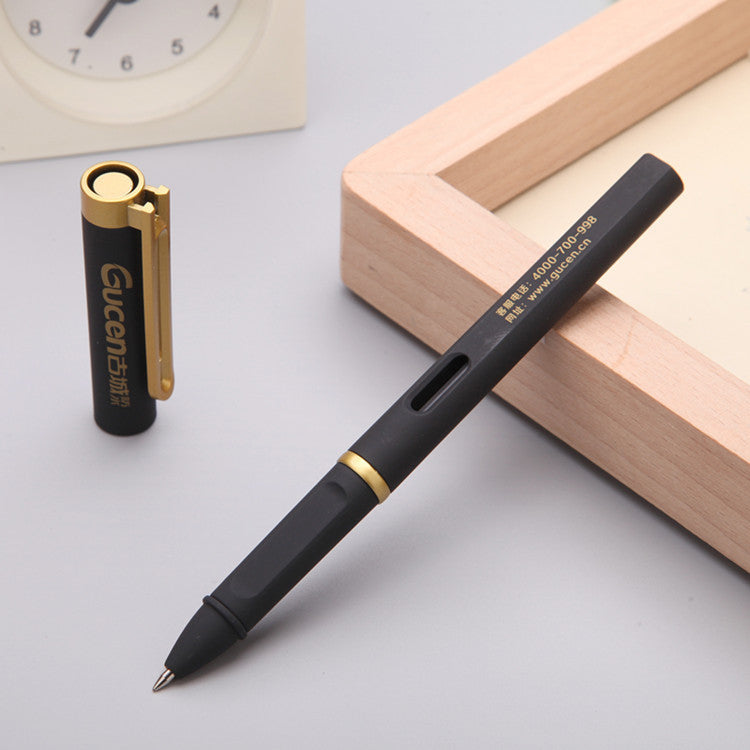 Business ballpoint pen advertising pen black gel pen custom logo water pen water pen signature pen custom carbon pen