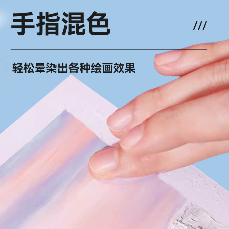 48 Color Heavy Color Oil Painting Stick 24 Color Macaron Morandi Crayon White Super Soft Student Children's Painting Modeling