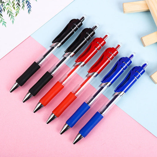 K35 Press Gel Pen Ballpoint Pen Signature Pen Boxed Stationery Student Wholesale Exam Bullet 0.5mm Quick Drying
