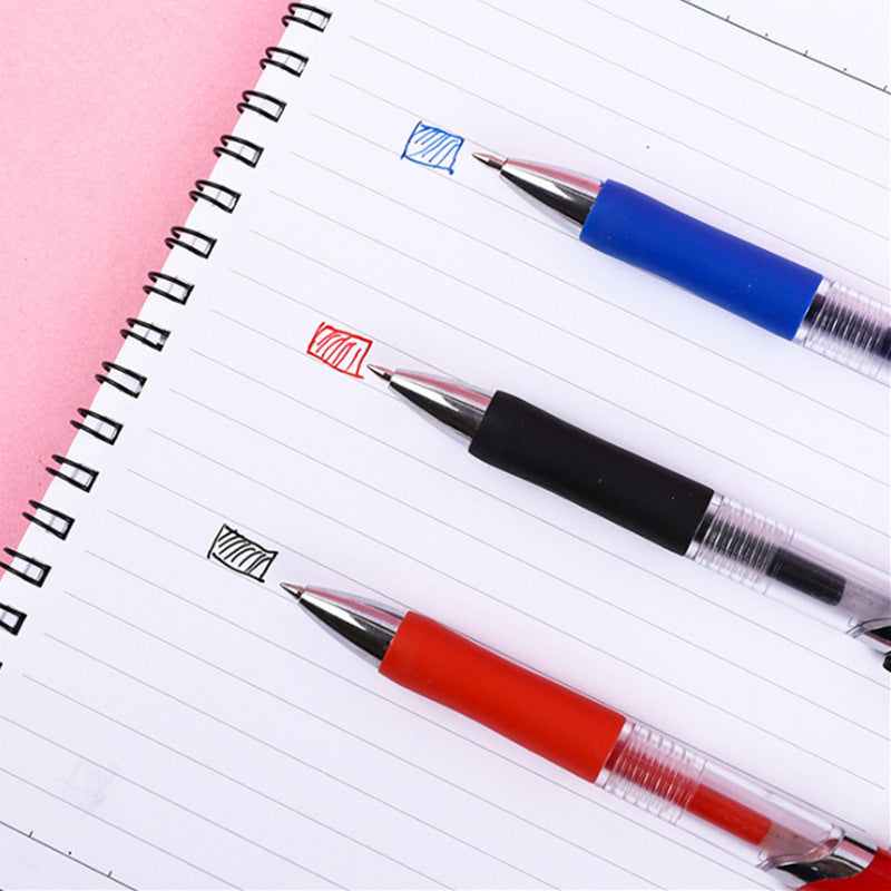 K35 Press Gel Pen Ballpoint Pen Signature Pen Boxed Stationery Student Wholesale Exam Bullet 0.5mm Quick Drying