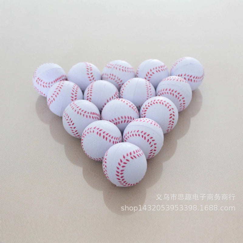 Cross-Border Hot-Selling Popular 3cm Rugby Pu Foam Mini Spray-Painted Football Baseball Decompression Vent Basketball