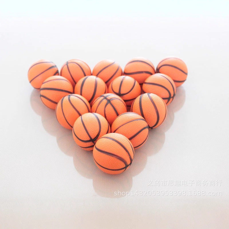 Cross-Border Hot-Selling Popular 3cm Rugby Pu Foam Mini Spray-Painted Football Baseball Decompression Vent Basketball