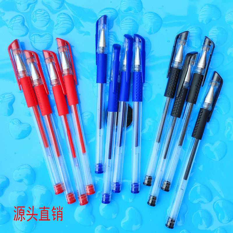 European Standard Gel Pen 0.5mm Bullet Needle Pen Ballpoint Pen Carbon Water Pen Signature Pen Office Examination Pen
