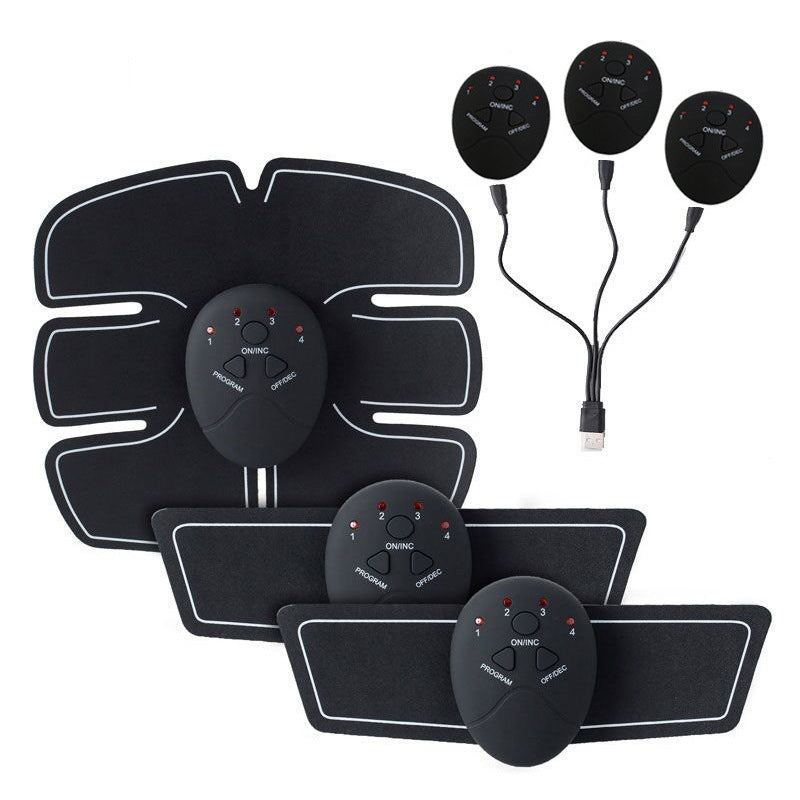 Intelligent EMS Abdominal Fitness Instrument 6 Abdominal Muscle Abdominal Training Device Home Sports Fat Slugger Lazy Fitness Equipment Abdominal Muscle Sticker
