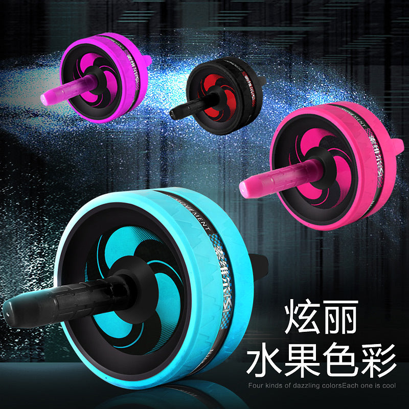 Silent Abdominal Muscle Wheel Fitness Equipment Sports Giant Wheel Abdominal Tightening Abdominal Muscle Training Abdominal Muscle Roller Belly Reduction Abdominal Wheel