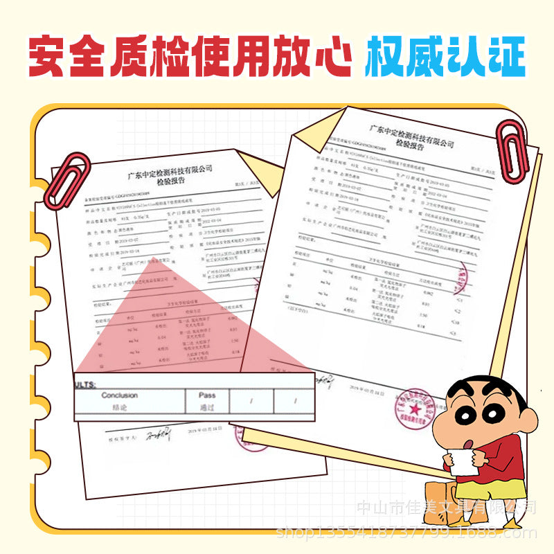 Crayon Shin-Chan Pencil Hole-Pen Hb2B Triangular Rod Posture-Correcting Pen for Kindergarten and Primary School Students' Writing