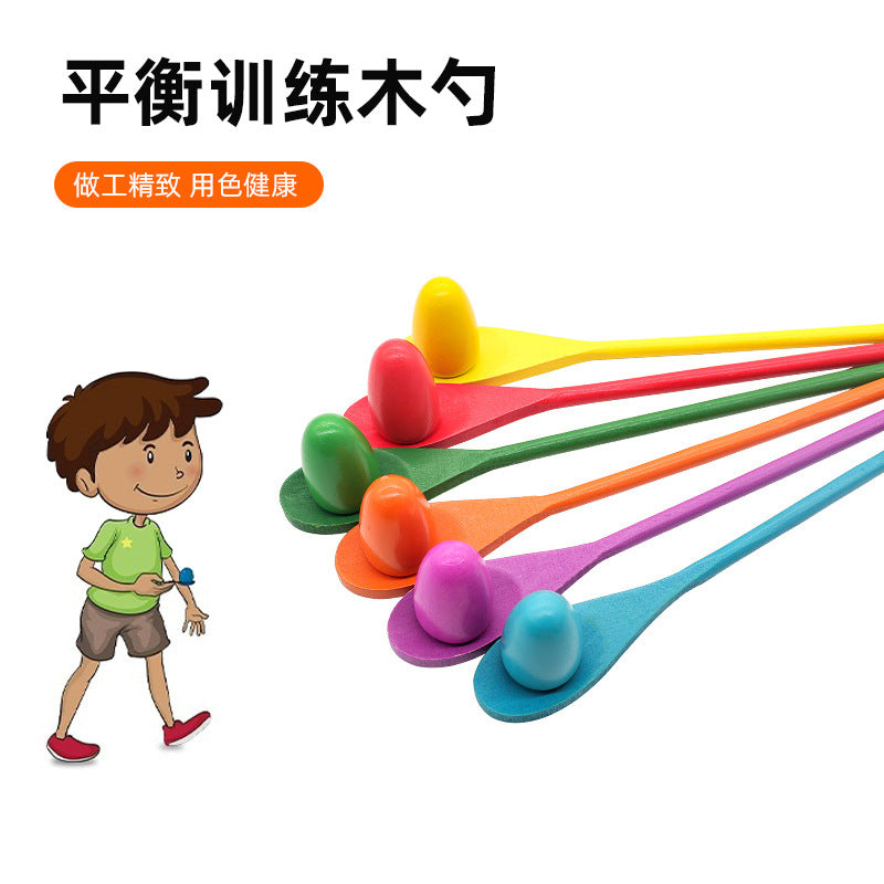 Sports Competition Egg Balance Ball Running Game Kindergarten Kidsren's Toys Sensory Training Equipment