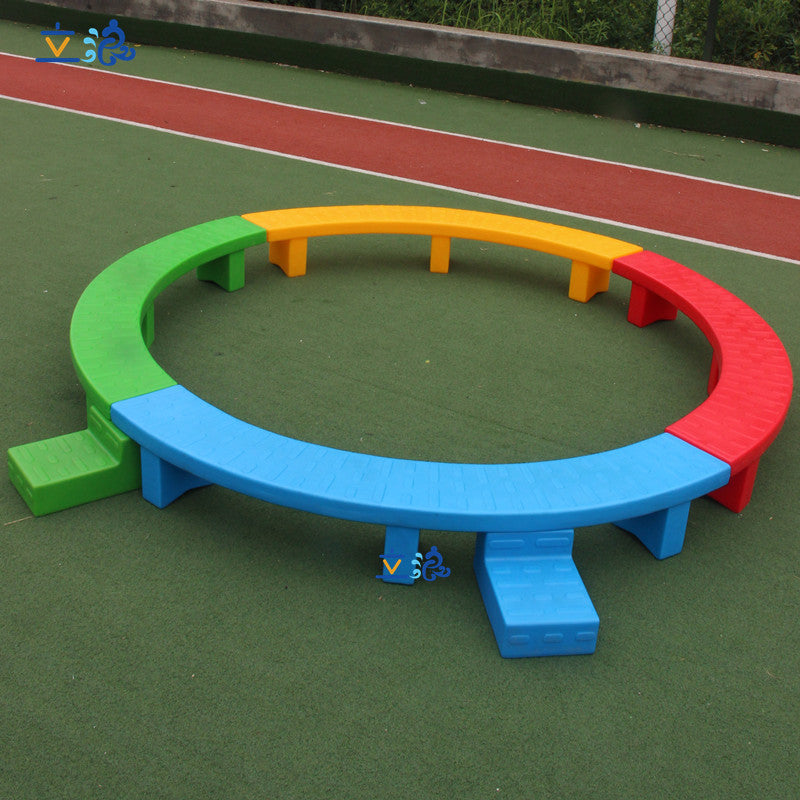 Kindergarten Outdoor Sports Equipment - Single-Plank Bridge Kidsren's Sensory Equipment S-Shaped Balance Beam * Early Education Sports Toys