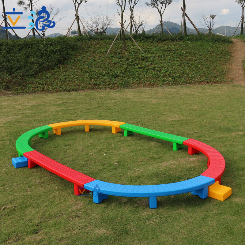 Kindergarten Outdoor Sports Equipment - Single-Plank Bridge Kidsren's Sensory Equipment S-Shaped Balance Beam * Early Education Sports Toys