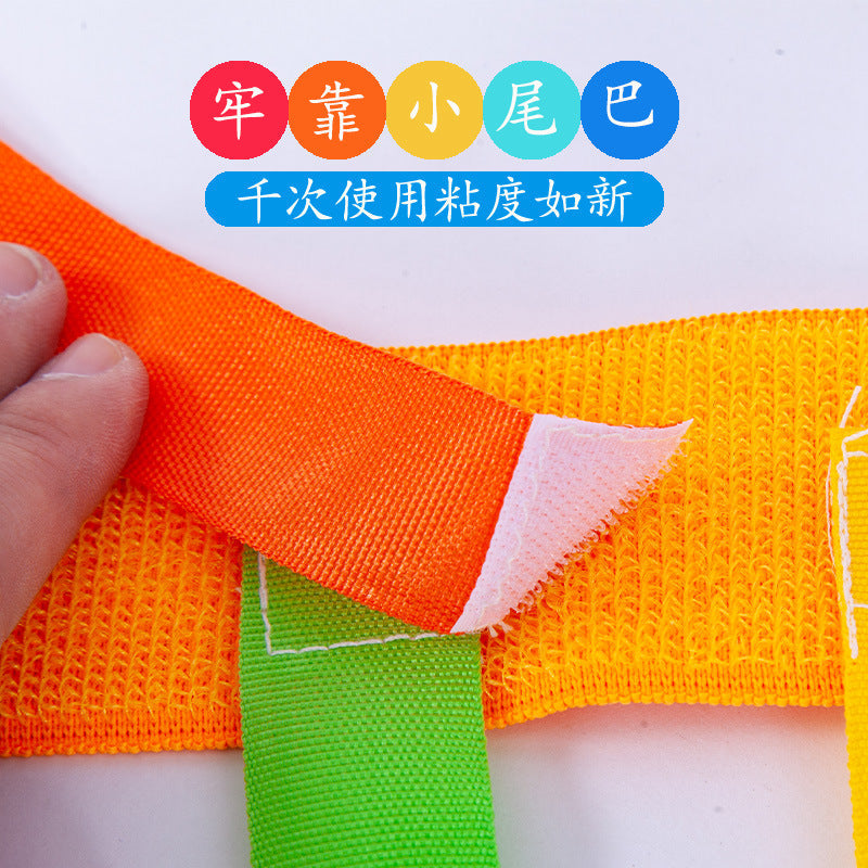 Kindergarten Tail-pulling Toy Children's Catching Belt Game Props Parent-child Outdoor Feelings Training Sports Equipment