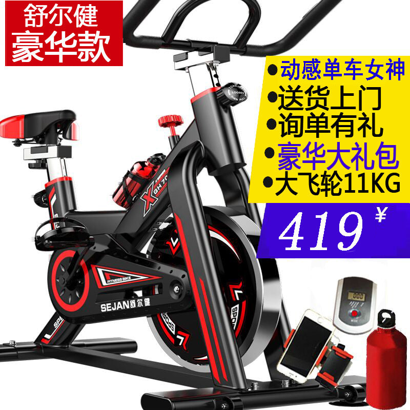 Shuerjian 09 Luxury Indoor Spinning Bicycle Ultra Quiet Exercise Bike Home Bicycle Exercise Equipment