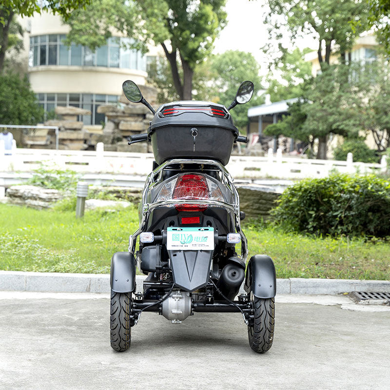 Cross-Border Export of Xinshangling Electronically Controlled Three-Wheeled Motorcycles for Men and Women, Commuting Fuel Vehicles, Adult Scooter Motorcycles