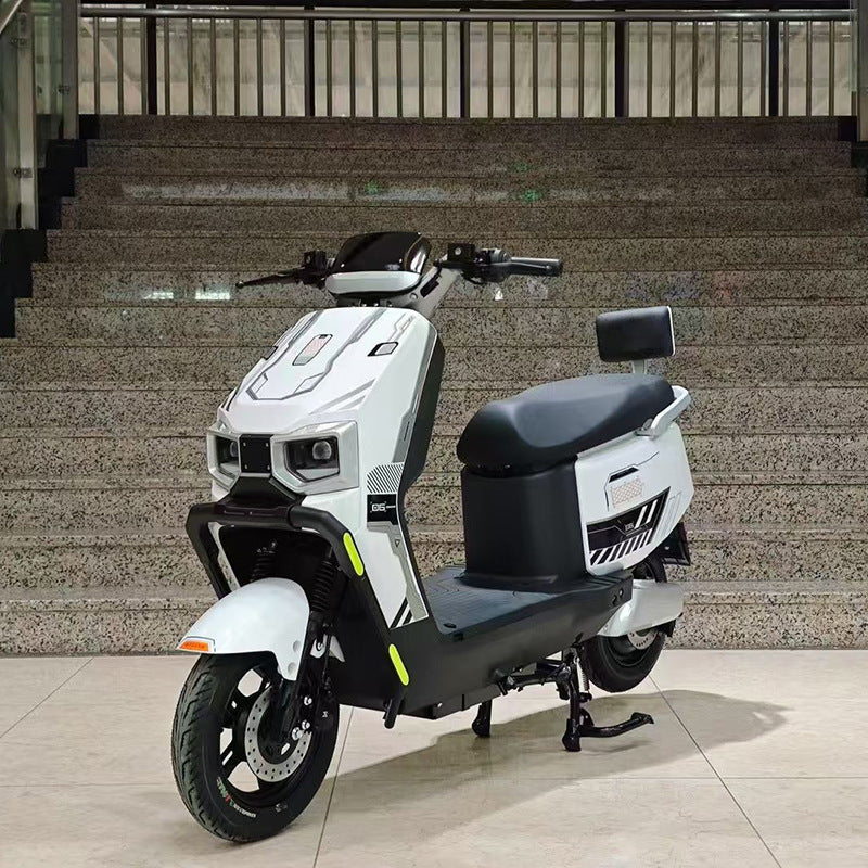 Cross-border wholesale electric car electric motorcycle manufacturers straight hair men's and women's walking two-wheeled battery car electric motorcycle