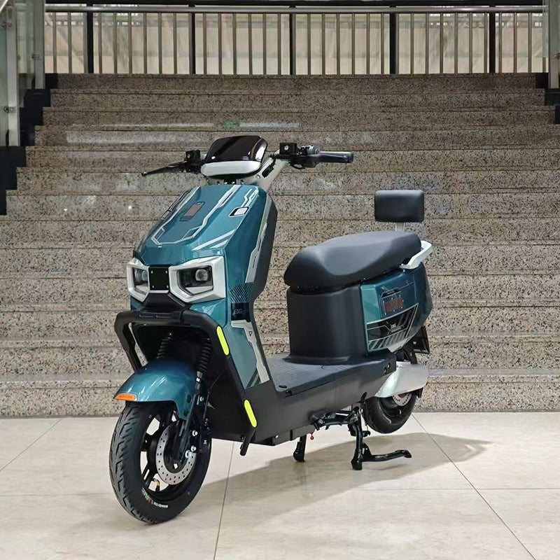 Cross-border wholesale electric car electric motorcycle manufacturers straight hair men's and women's walking two-wheeled battery car electric motorcycle