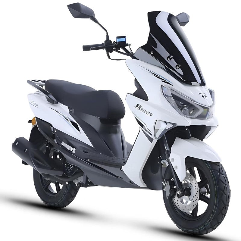 150Cc Fuel Scooter Retro Off-Road Motorcycle National Iv Efi Moped Vehicle Can Be Registered with Tail Box