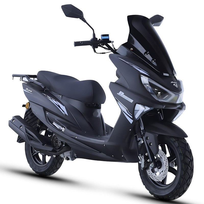 150Cc Fuel Scooter Retro Off-Road Motorcycle National Iv Efi Moped Vehicle Can Be Registered with Tail Box
