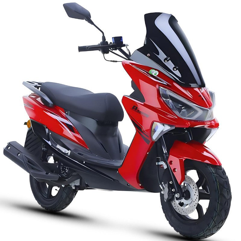 150Cc Fuel Scooter Retro Off-Road Motorcycle National Iv Efi Moped Vehicle Can Be Registered with Tail Box
