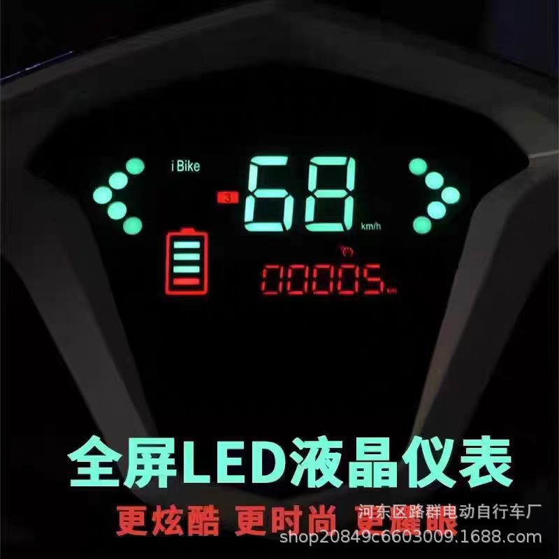 Cross-Border Foreign Trade Electric Motorcycle Two-Wheeled Adult High-Power Bicycle Men's and Women's Battery Car Long-Range Scooter