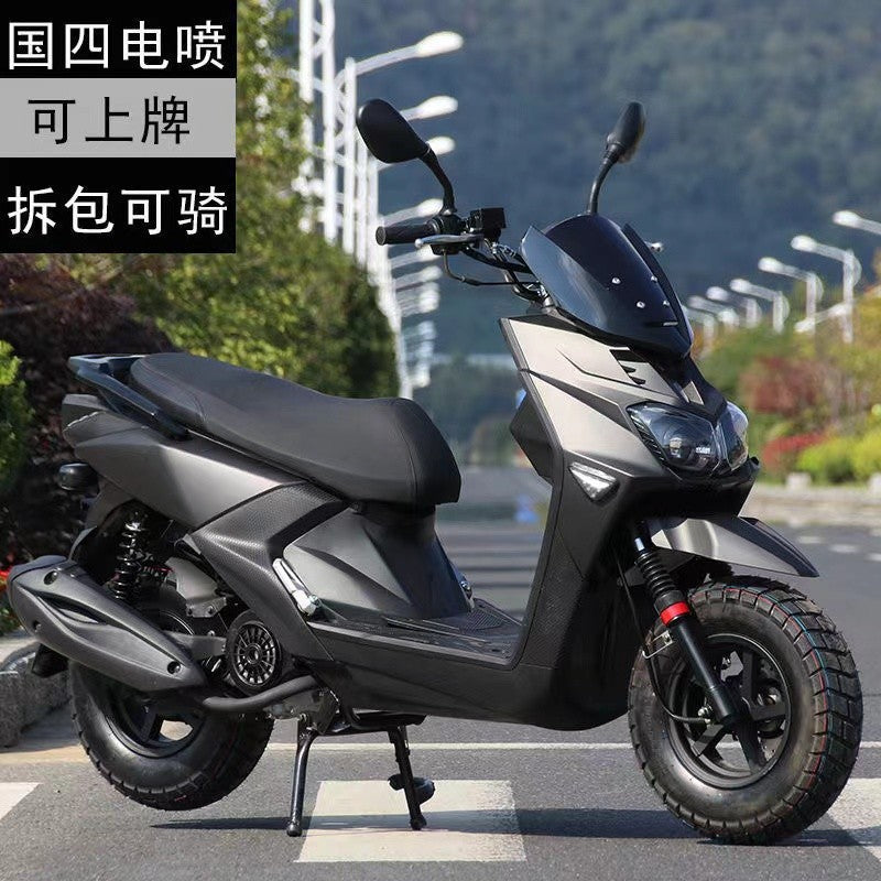 Cross-Border Export Efi 150Cc Fuel Scooter Roadba Retro Off-Road Motorcycle Power-Assisted Vehicle Can Be Registered
