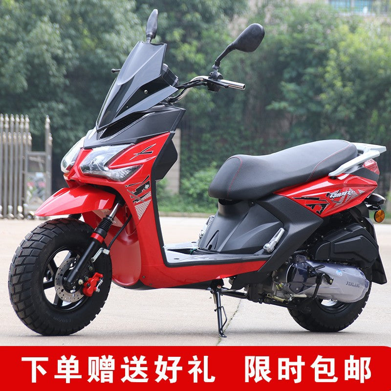 Cross-Border Export Efi 150Cc Fuel Scooter Roadba Retro Off-Road Motorcycle Power-Assisted Vehicle Can Be Registered