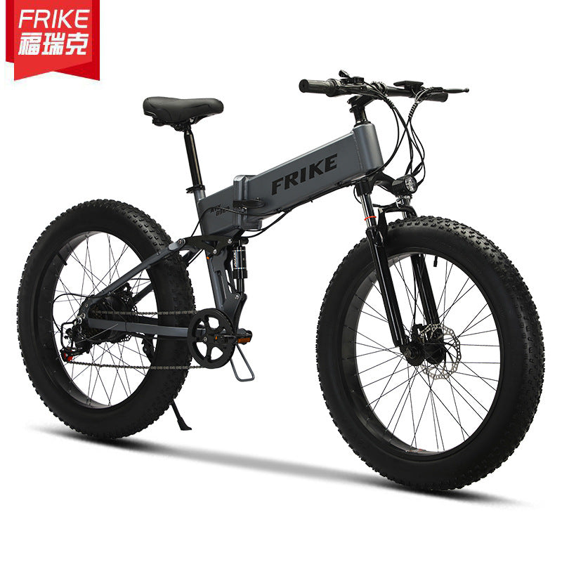 Source manufacturer Florrick 26 inch fat tire electric assist bicycle folding mountain bike snow off-road vehicle