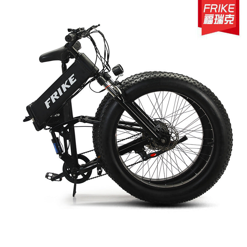 Source manufacturer Florrick 26 inch fat tire electric assist bicycle folding mountain bike snow off-road vehicle