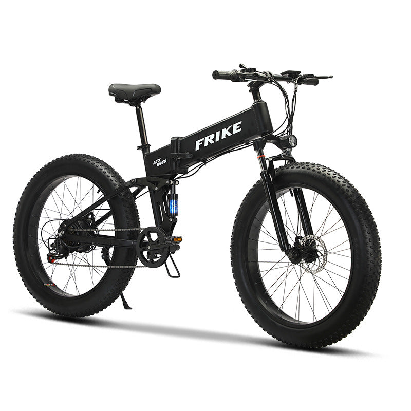 Source manufacturer Florrick 26 inch fat tire electric assist bicycle folding mountain bike snow off-road vehicle