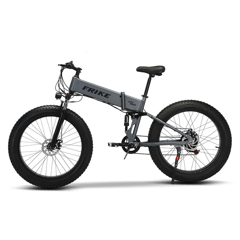 Source manufacturer Florrick 26 inch fat tire electric assist bicycle folding mountain bike snow off-road vehicle