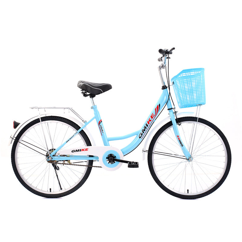 24inch 26inch Lightweight Commuter Bicycle for Male and Female Students, Suitable for Men and Women to Commute to Work, Ladies' Bicycle, Single Speed