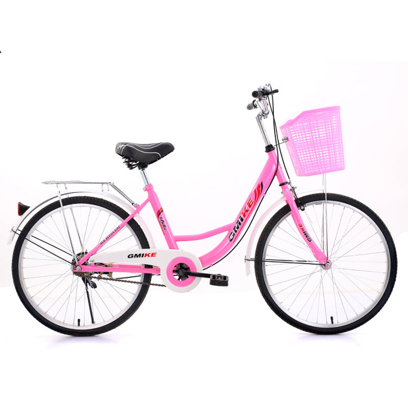 24inch 26inch Lightweight Commuter Bicycle for Male and Female Students, Suitable for Men and Women to Commute to Work, Ladies' Bicycle, Single Speed