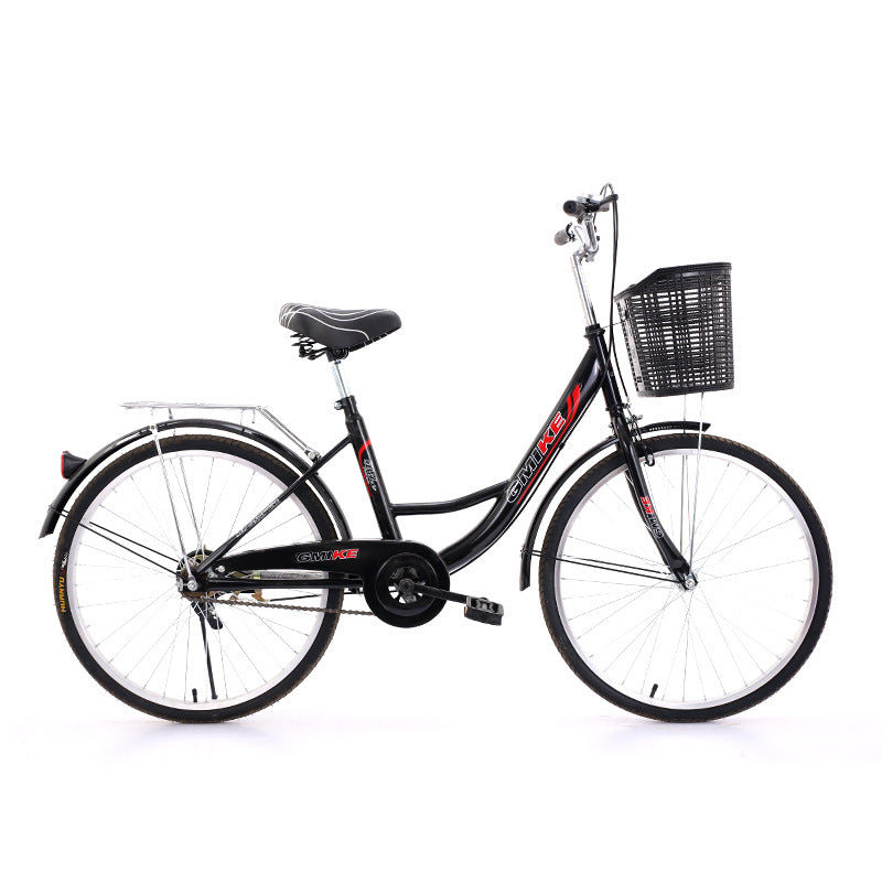 24inch 26inch Lightweight Commuter Bicycle for Male and Female Students, Suitable for Men and Women to Commute to Work, Ladies' Bicycle, Single Speed