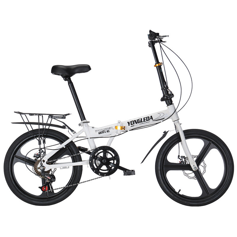 Factory Direct Sales Folding Variable-Speed Disc Brake Bicycle Portable Bike for Adults, Students, Men and Women, Commuting Bike, Mountain Bike