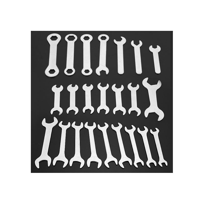 Factory direct supply matching open-end wrench double manual wrench dual-purpose stamping simple closed wrench wholesale