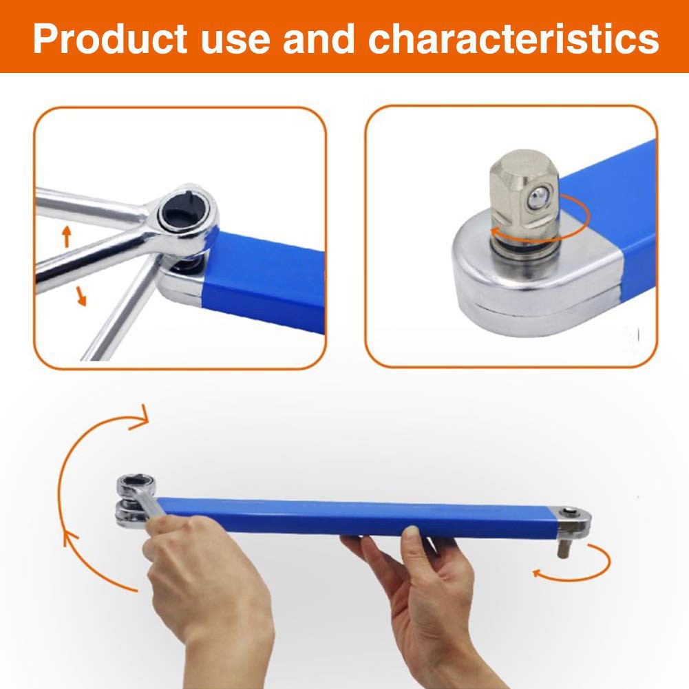 Multi-function extension wrench ratchet extension wrench dual-purpose wrench offset Extension wrench