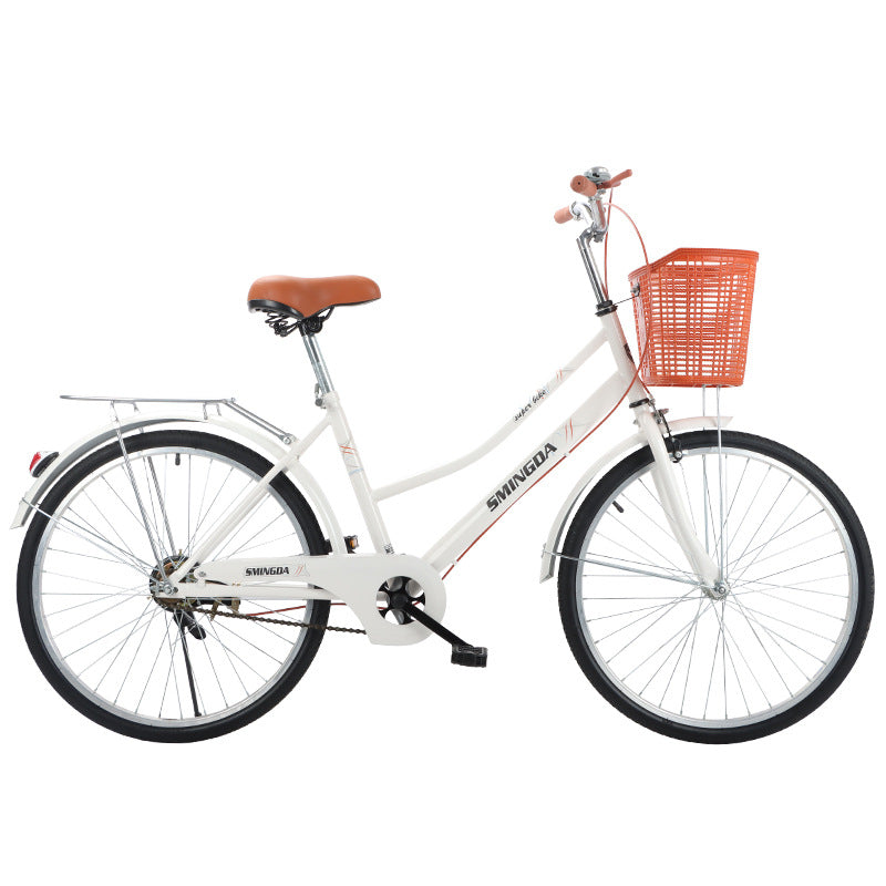 New Bicycle Adult 26 Inch 24 Inch Men's and Women's Inflatable College Students Retro Commuter Old People's Bicycle