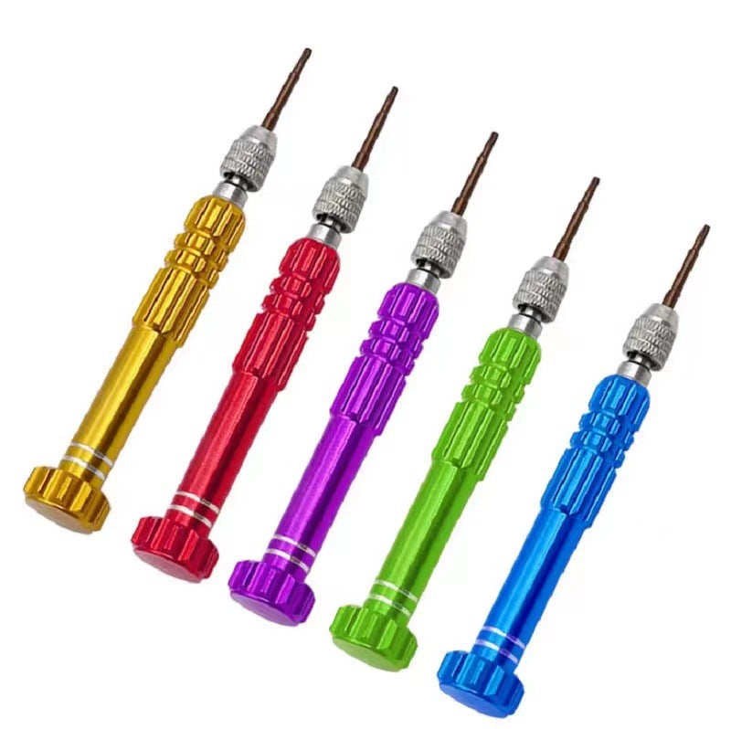 Five-in-one aluminum alloy screwdriver Apple Android 5-in-one screwdriver glasses Computer mobile phone disassembly screwdriver