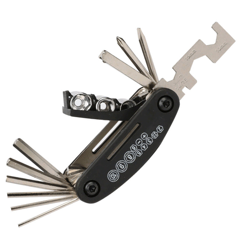 16 in one bicycle combination repair tool wrench socket mountain bike equipment accessories