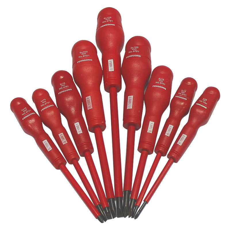 Penggong screwdriver wholesale factory electrician insulated screwdriver screwdriver can withstand 1000V voltage Cross flat screwdriver