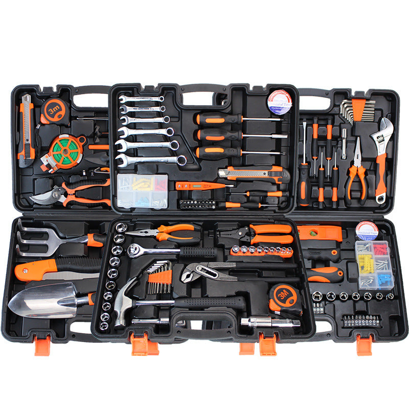 Hardware toolbox set of tools suit hand tools household maintenance gifts wholesale multi-style