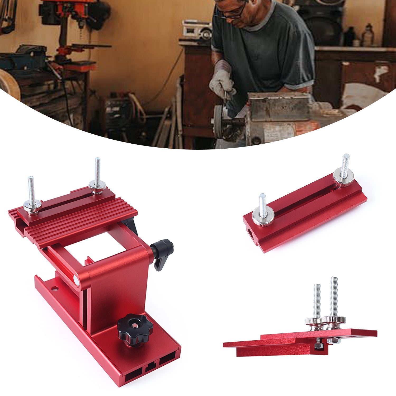 Applicable to 6/8 inch desktop grinder and tool grinder tool adjustable replacement tool grinding fixture