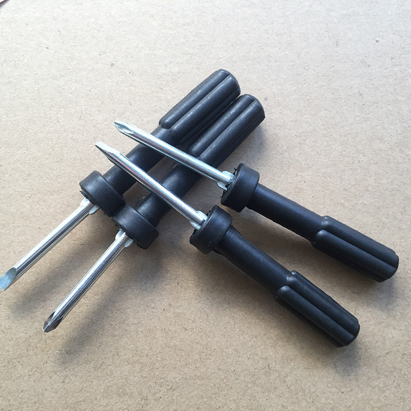 Double-Ended Small Round-Head Screwdriver 2-Inch Dual-Purpose Screwdriver Mini Flathead Phillips Screwdriver Tool