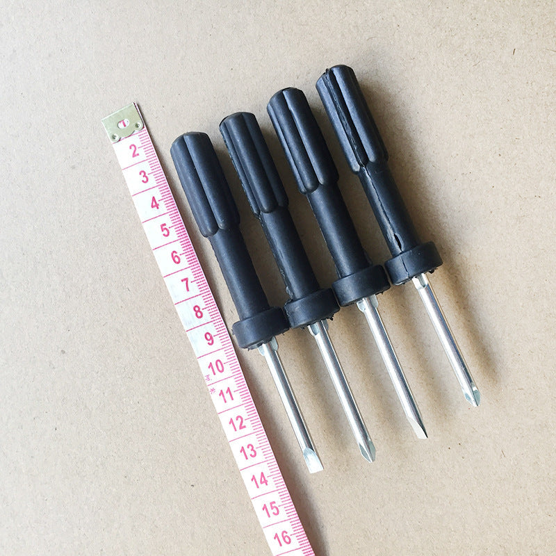 Double-Ended Small Round-Head Screwdriver 2-Inch Dual-Purpose Screwdriver Mini Flathead Phillips Screwdriver Tool
